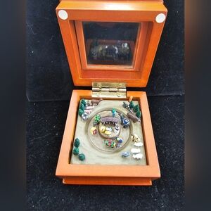 Vintage Mini Christmas Music Box